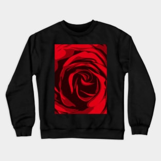 Rose Petals Pattern Crewneck Sweatshirt